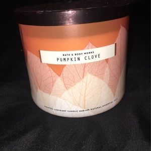 NEW Pumpkin Clove Three Wick Candle